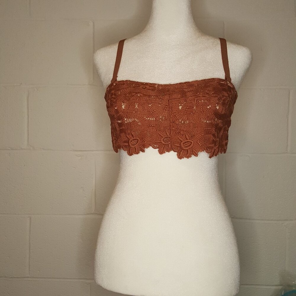 Rust Orange Wireless Bra